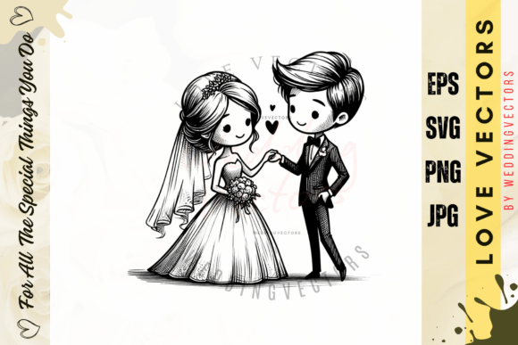 C3762: Modern Vectors for Wedding & Love Designs