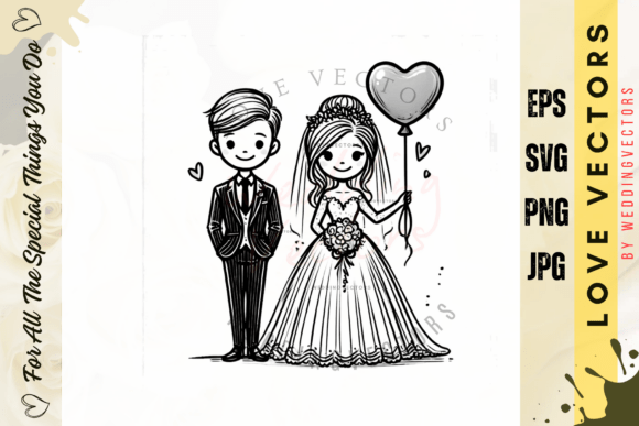 Celebrate Matrimony: The C3229 Wedding & Love Vectors