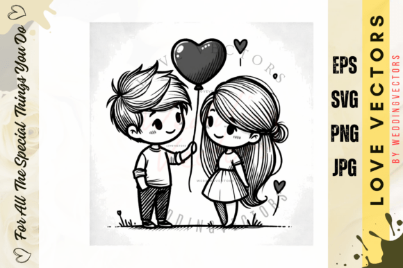 Elegant Love Vectors for Wedding Design