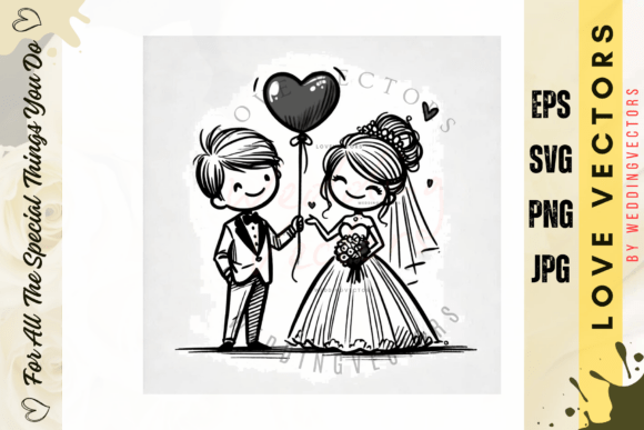 Elegant Wedding Graphics: Using C3667 Vectors