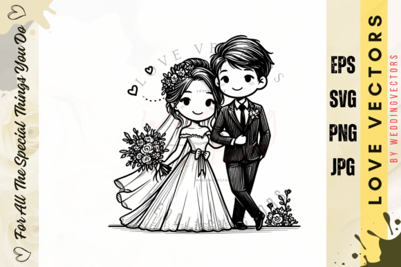 Wedding Couple and Love Vectors: A Designer's C2645 Guide