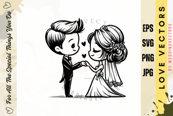 Wedding Couple and Love Vectors: A Designer's C3666 Guide