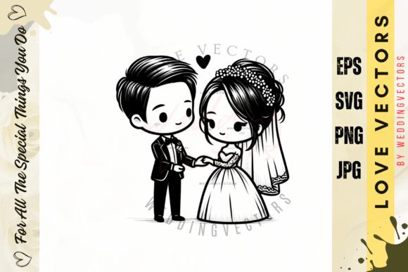 Wedding Couple and Love Vectors: A Designer's Guide to C3638