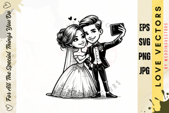 Wedding Couple and Love Vectors - C3290: A Designer's Guide