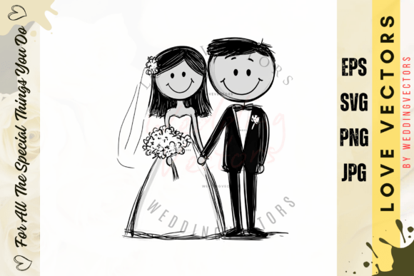 Wedding Couple and Love Vectors - C3631: A Designer's Guide