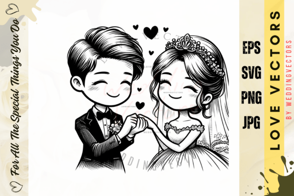 Wedding Couple and Love Vectors - C3642: A Designer's Guide