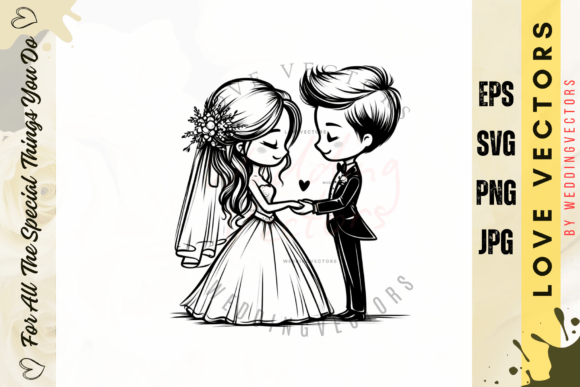 Wedding Couple and Love Vectors - C3658: A Designer's Guide